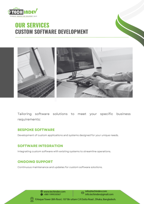 Custom software development service profile